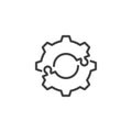 System Integration line icon