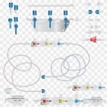 System for intravenous infusions with a converting device. Part