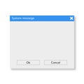 System message window