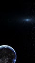 Planets and galaxy, science fiction wallpaper. Beauty of deep space. Billions of galaxy in the universe Cosmic art background, Ver