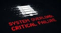System Overload Critical Failure Warning Royalty Free Stock Photo