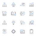 System and process line icons collection. Automation, Workflow, Optimization, Integration, Efficiency, Standardization