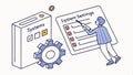 System settings panel, configuration and options interface vector design Generative AI Royalty Free Stock Photo