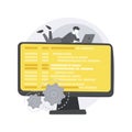 System software development abstract concept vector illustration. Royalty Free Stock Photo