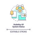 System status visibility concept icon Royalty Free Stock Photo