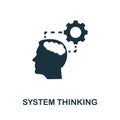 System Thinking icon. Simple element from life skills collection. Filled System Thinking icon for templates, infographics and more