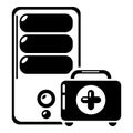 System unit repair icon, simple style. Royalty Free Stock Photo