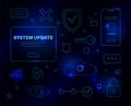System update concept Royalty Free Stock Photo