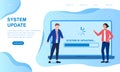 System update concept. Royalty Free Stock Photo