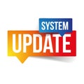 System update sign label Royalty Free Stock Photo