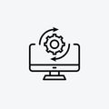 System update vector icon set Royalty Free Stock Photo