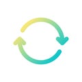 System upgrade pixel perfect gradient linear ui icon Royalty Free Stock Photo