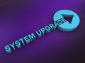 system upgrade word on purple