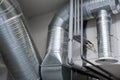 System of ventilating pipes Royalty Free Stock Photo