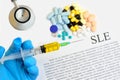 Systemic lupus erythematosus (SLE) Royalty Free Stock Photo