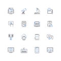 Systems line icons collection. Integration, Efficiency, Functionality, Optimization, Automation, Performance