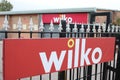 Wilko retail store, Melton Road, Syston, rear gate leading to car park