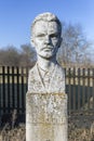 Statue of the poet Attila Jozsef in Szabadszallas, Hungary