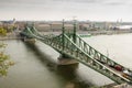 Liberty Bridge across the Danube Royalty Free Stock Photo