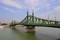 Liberty Bridge or Freedom Bridge in Budapest, Hungary Royalty Free Stock Photo