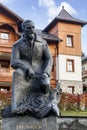 SZCZAWNICA, POLAND - OCTOBER 30, 2016: Statue of Henryk Sienkiewicz, Nobel Prize laureate