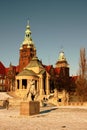 Szczecin buildings at river Odra