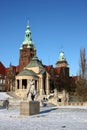 Szczecin buildings at river Odra