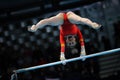 Spanish gymnast Cintia Rodriguez during the artistic gymnastics championships Royalty Free Stock Photo