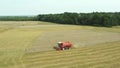 The BIZON combine harvester collects grain from the fields