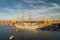 Szczecin, Poland - August 06, 2017: the final rally of the international sailing regatta in the framework of The Tall Ships` Races