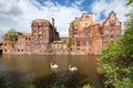 Szczecin. Historic factory ruins of old breweries