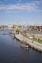 Lasztownia Island during preparation for the Sail Days in Szczecin held on June 14-16.