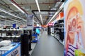 Saturn store in the shopping center `Galeria Kaskada`. Saturn is a German chain of electronics stores in several European countrie Royalty Free Stock Photo