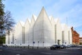 SZCZECIN, POLAND Ã¢â¬â OCTOBER 25: Philharmonic Hall with a modern futuristic facade on the Solidarity Square in the city centre,