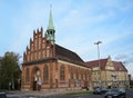 SZCZECIN, POLAND Ã¢â¬â OCTOBER 25: St. Peter`s Church, historic gothic brick building in the city centre, today religious house of