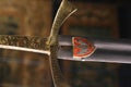 Szczerbiec (The Jagged Sword), the ceremonial sword used during coronations of Polish kings Royalty Free Stock Photo