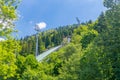 Detail of Beskid Olympians Skalite Ski Jumping Hill Royalty Free Stock Photo