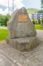 Memorial stone to Stanislaw Hula, member of PTTK