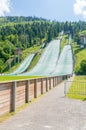 Skalite ski jump complex named after the Beskid Olympians Royalty Free Stock Photo