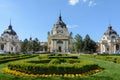 Secheni Bathhouse is the largest bath complex in Budapest and Europe. Medical bath of Secheni. There are different types of Royalty Free Stock Photo