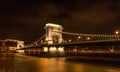 Szechenyi Chain Bridge, Budapest, Hungary Royalty Free Stock Photo