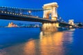 Szechenyi Chain Bridge in Budapest Hungary