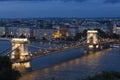 Szechenyi Chain Bridge - Budapest - Hungary Royalty Free Stock Photo