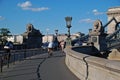 Szechenyi Chain Bridge, Budapest, Hungary Royalty Free Stock Photo