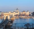 Szechenyi chain bridge Budapest