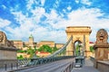 Szechenyi Chain Bridge-one of the most beautiful bridges of Budapest, Hungary