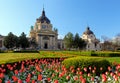 Szechenyi Spa with flower - Budapest, Hungary Royalty Free Stock Photo