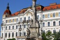 The Szechenyi square monument and building Pecs