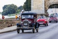 Festival of rear vintage cars.