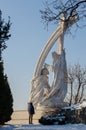 Szent Istvan coronation monument in Eztergom, Hungary